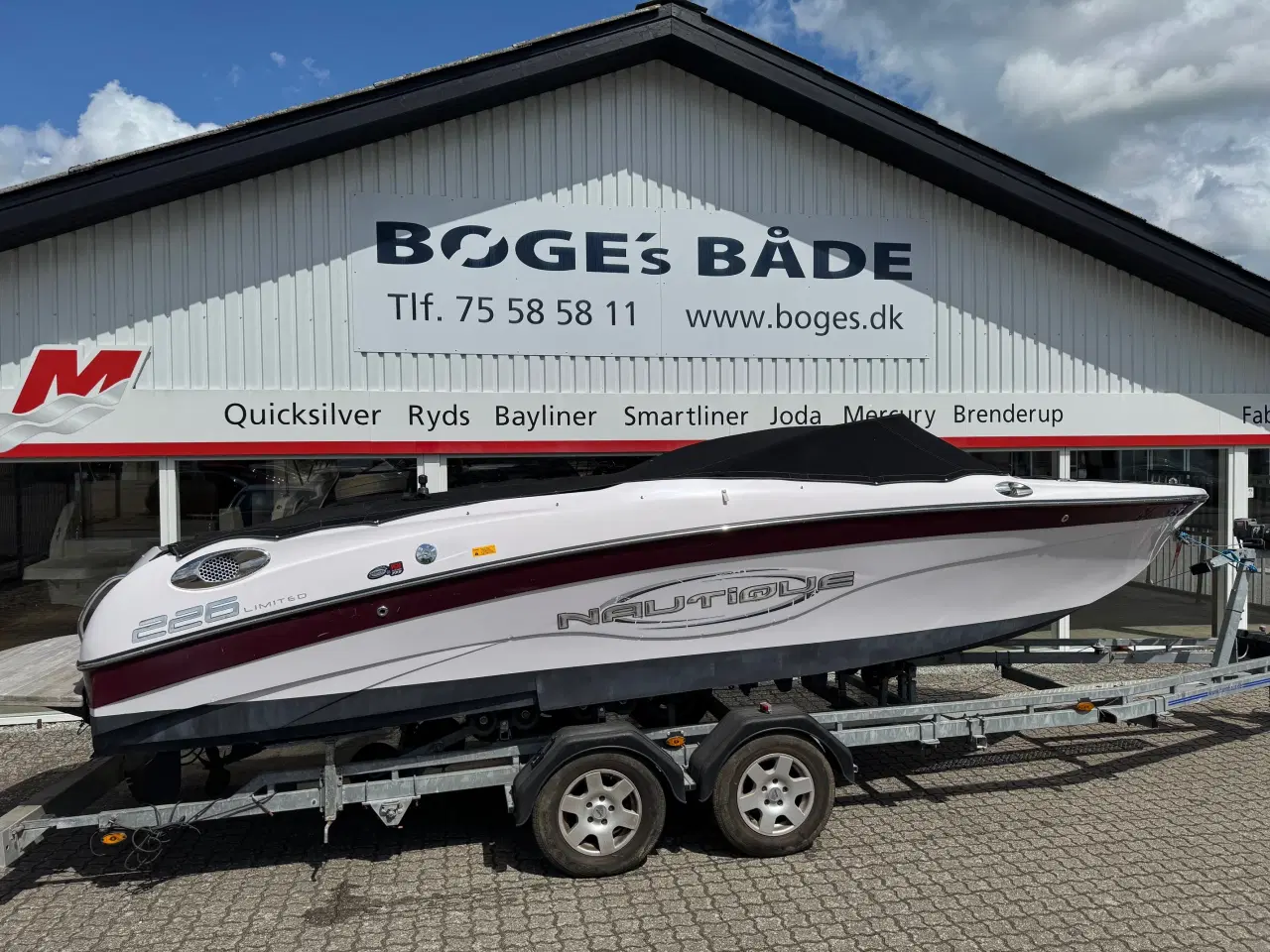 Billede 1 - 226 Limited med 375 hk ZR6 8,1L V8 i/o og 3000 kg Humbauer bådtrailer - Engros til CVR nummer