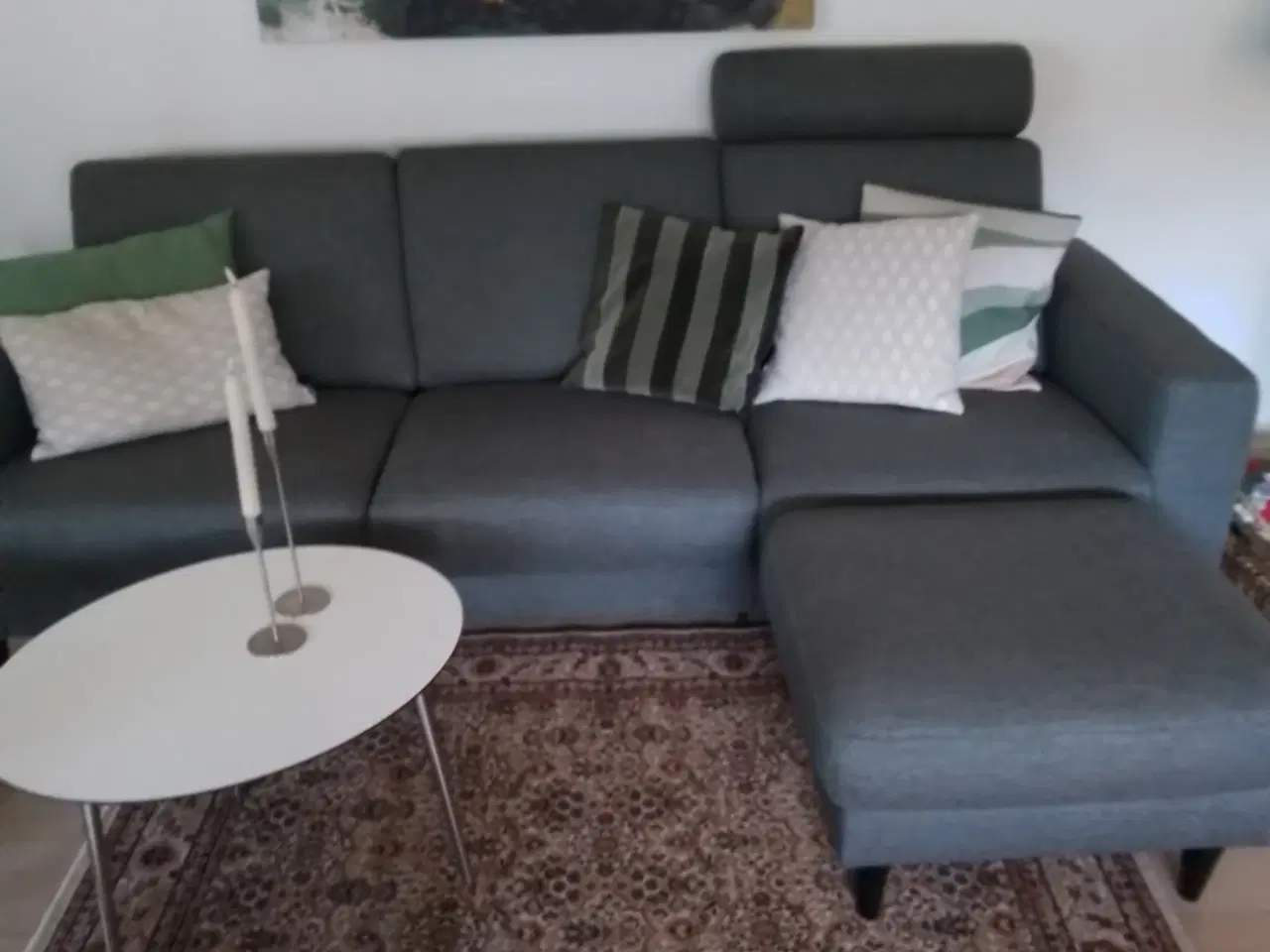 Billede 1 - Sofa med puff