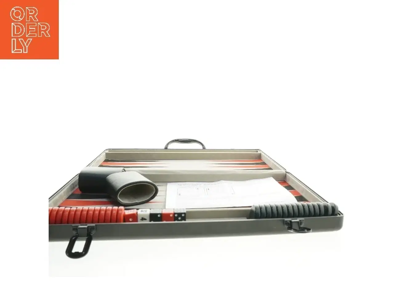 Billede 2 - Backgammon spil med kuffert (str. 41,5x25 cm)