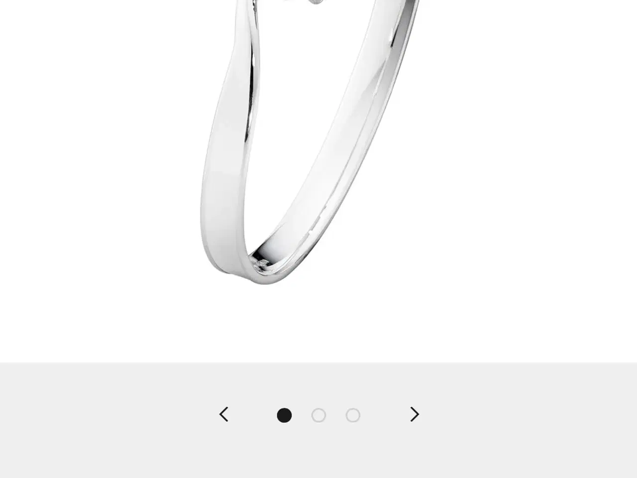 Billede 1 - Georg Jensen armring torun i sølv med diamanter