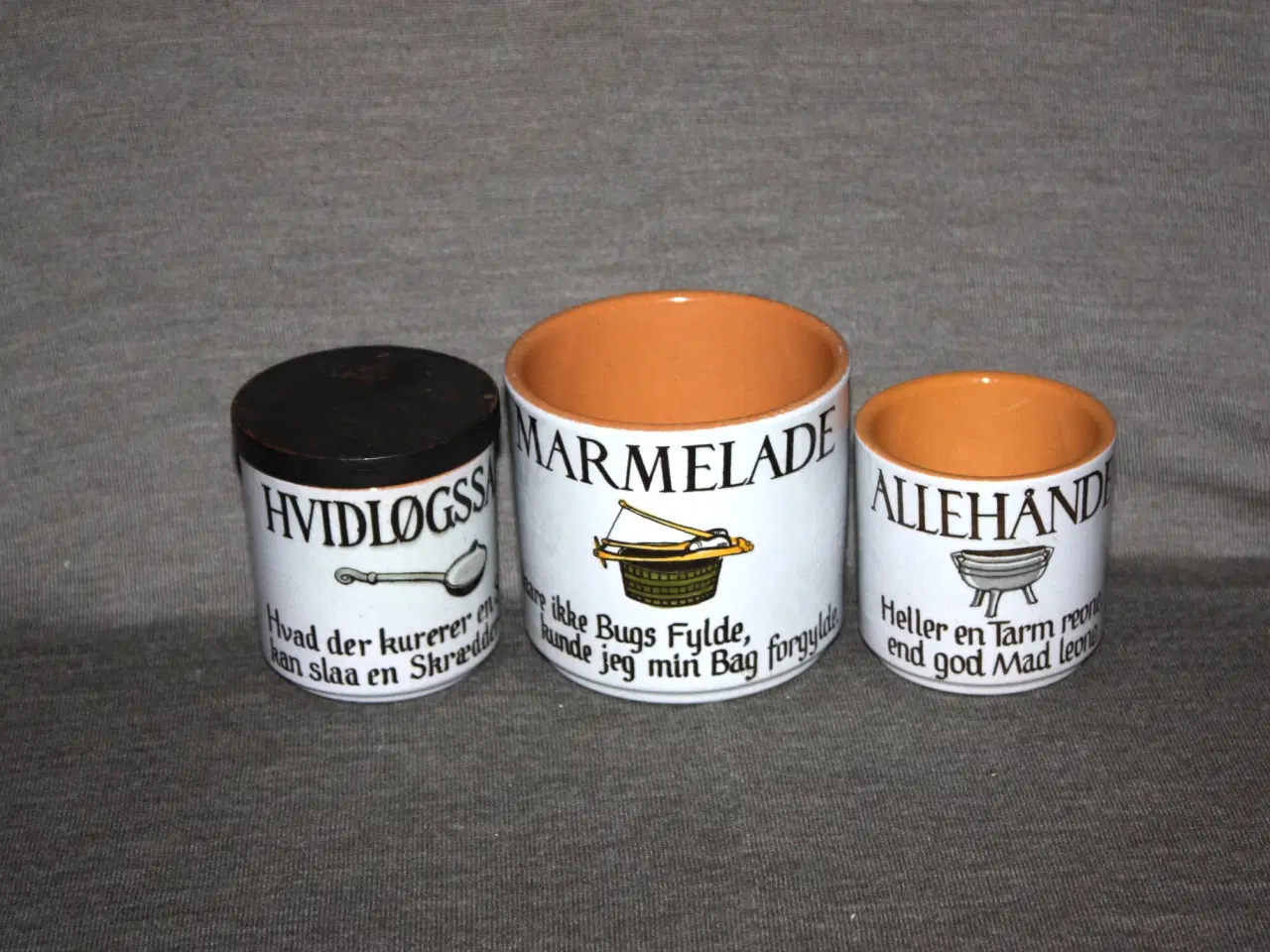 Billede 1 - Knabstrup Marmelade krukke ordsprog serien