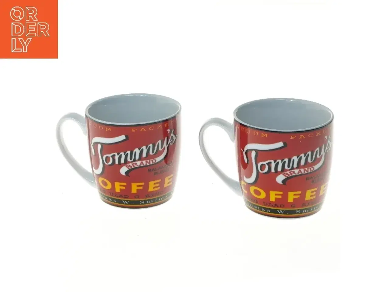Billede 1 - Tommy's kaffekrus 2 stk fra Maisons (str. 2 stk Ø 9 cm længde 9 cm)