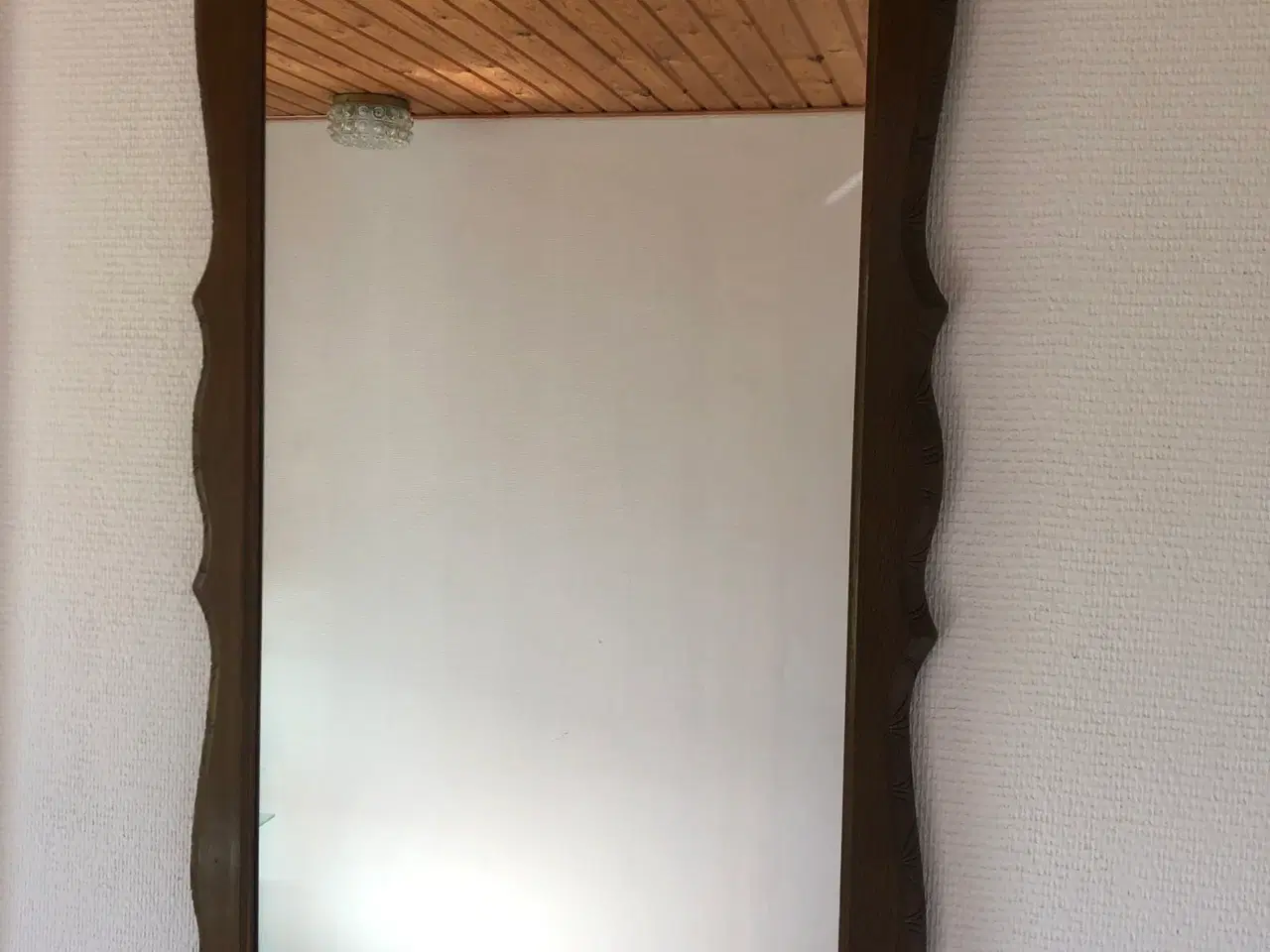 Billede 2 - Spejl egetræ garderobe/gang 