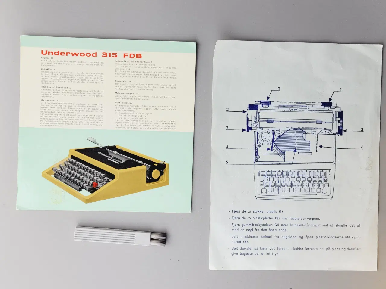 Billede 3 - ⭐️· Vintage Underwood 315 Olivetti i Gul