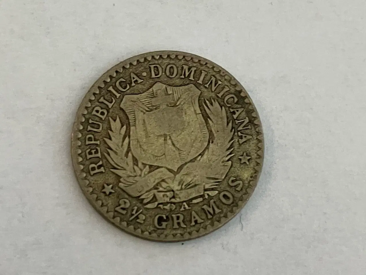 Billede 1 - 2 1/2 Gramos Dominican Republic 1897