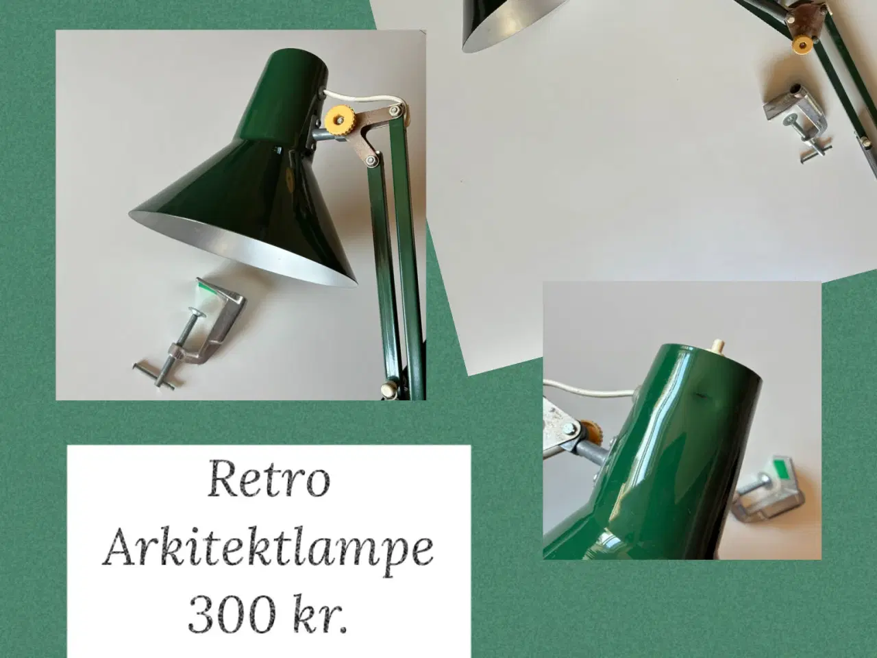 Billede 1 - Retro arkitektlampe 