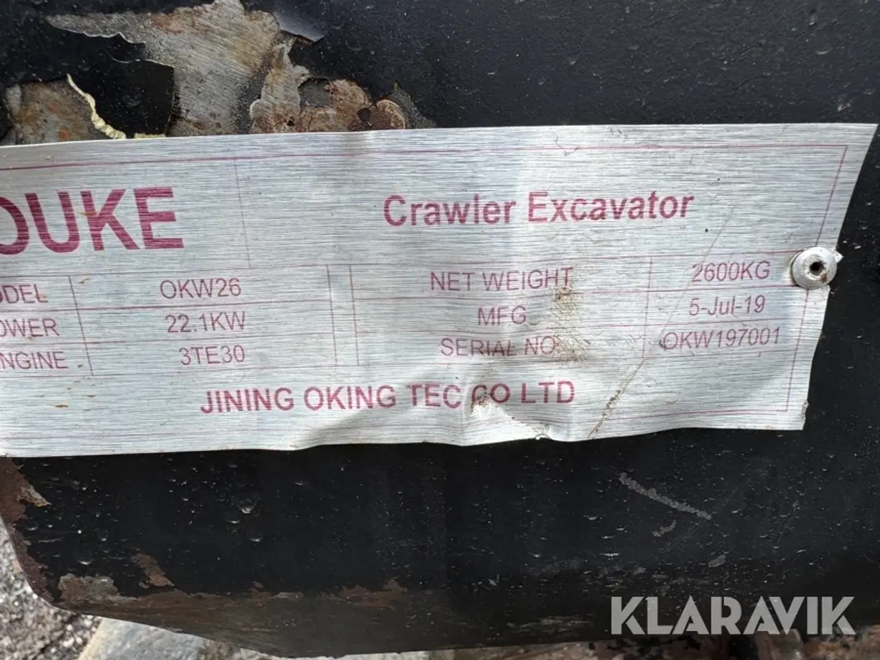 Billede 5 - Gravemaskine Ouke OKW26 2.6T