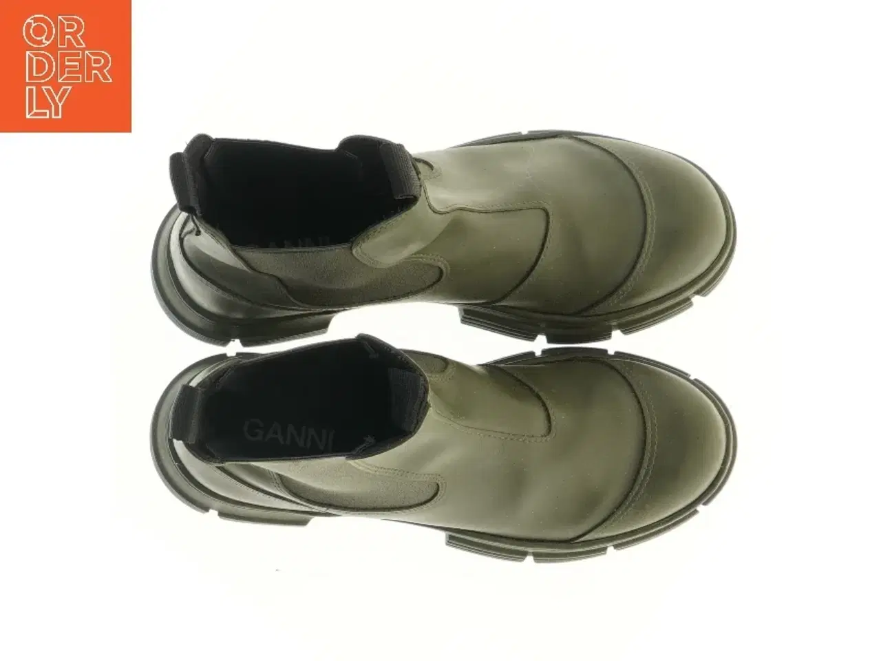 Billede 2 - Ganni. Nypris 2600kr. Grønne støvler, størrelse 41 fra Ganni (str. 41 )