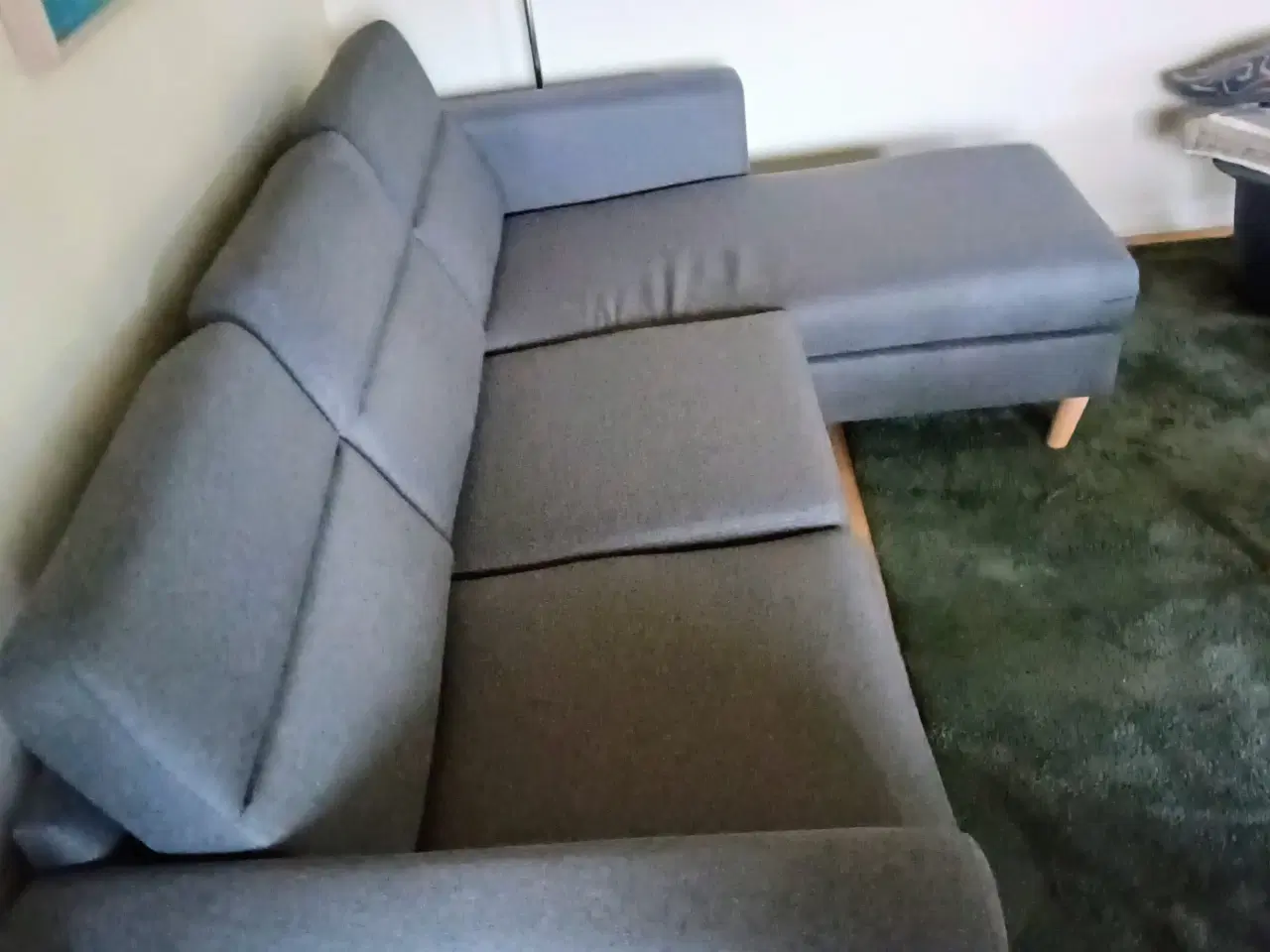 Billede 2 - Sofa med chaiselong 