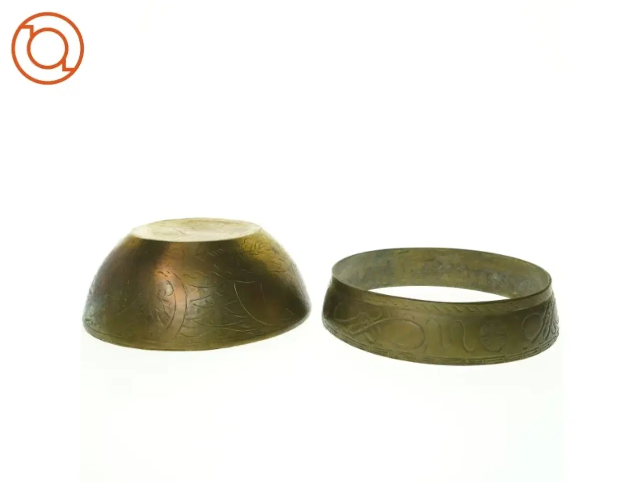 Billede 8 - Antik skål  (str. 27 x 10 cm)