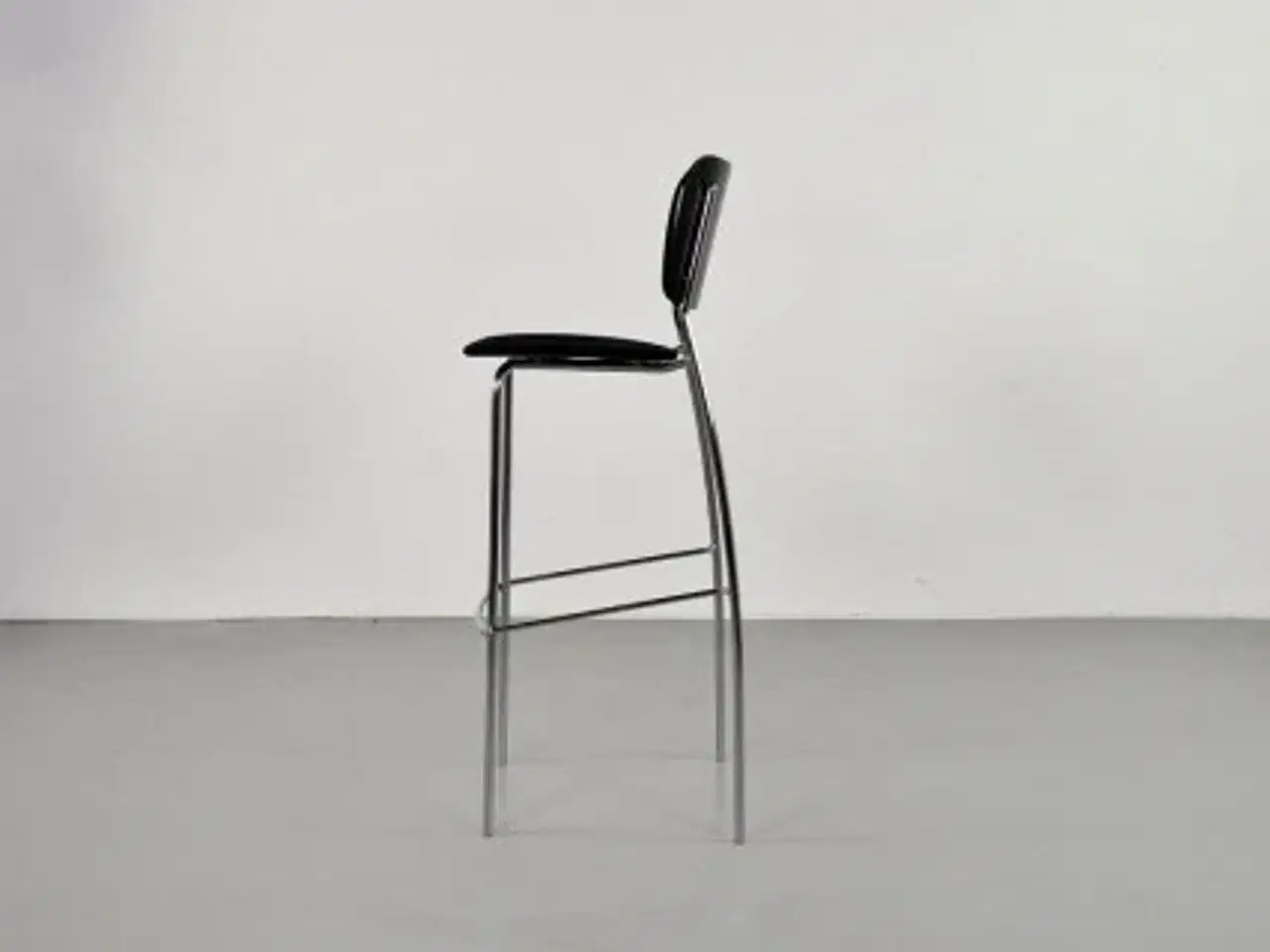 Billede 4 - Efg barstol i sort på krom stel