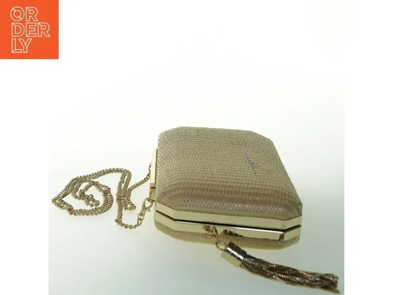 Billede 2 - Flettet aften clutch med kæde fra Forever New (str. 20 x. 12 cm)
