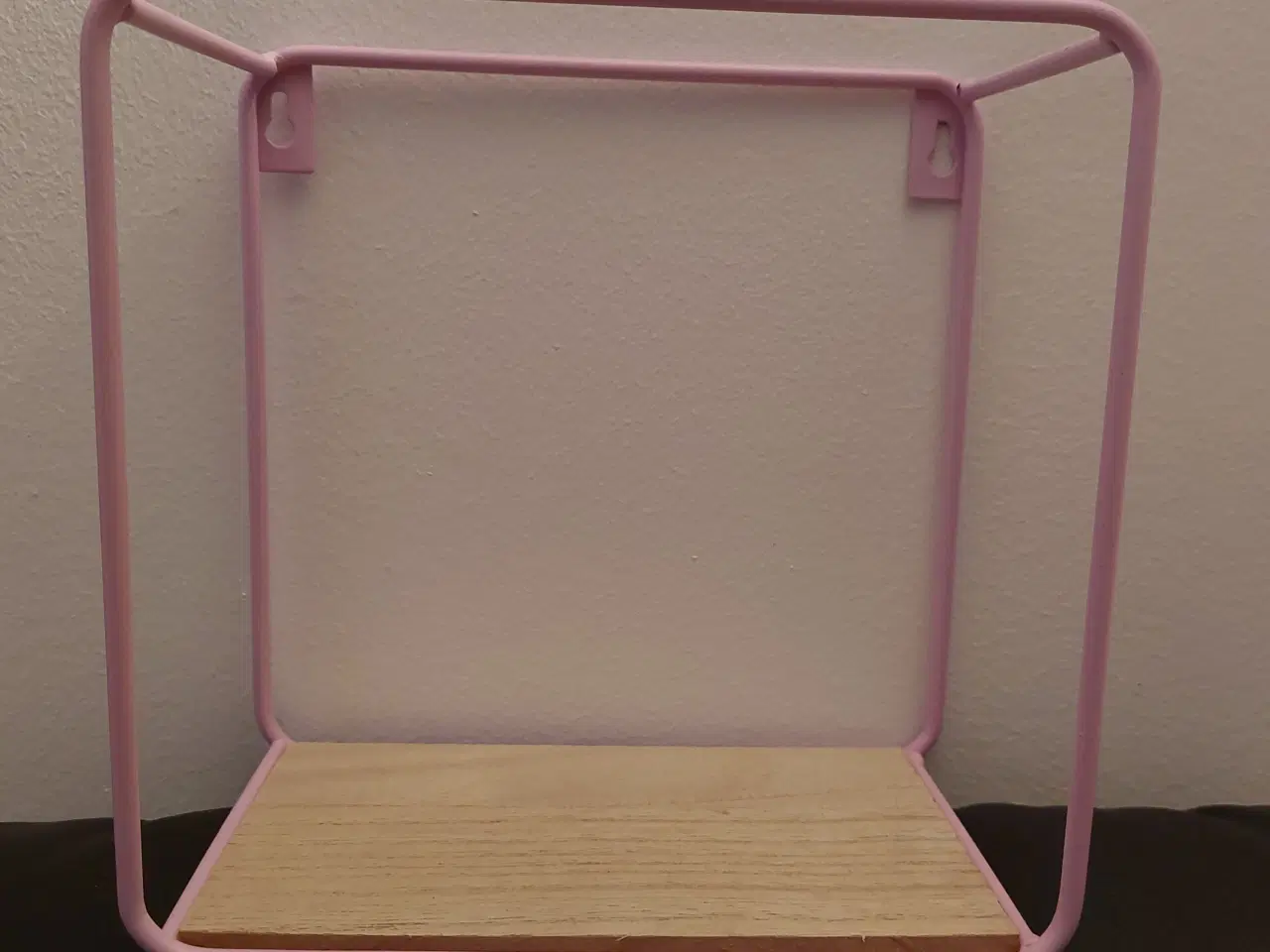 Billede 1 - Hylde træ/metal - ny