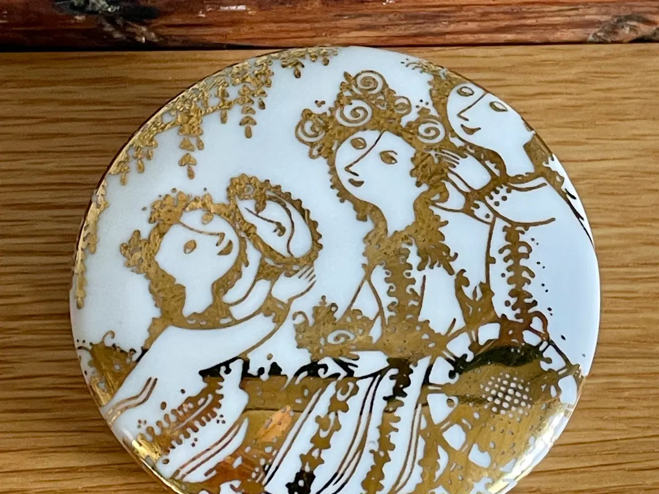 Billede 12 - Bjørn Wiinblad låg krukker i guld & hvid