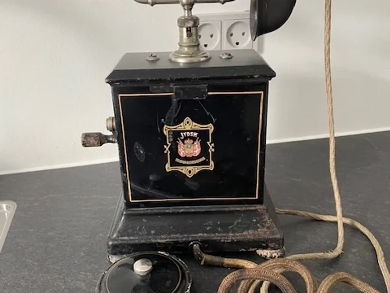 Billede 2 - Antik telefon – Jydsk Telefon Aktieselskab – bakel