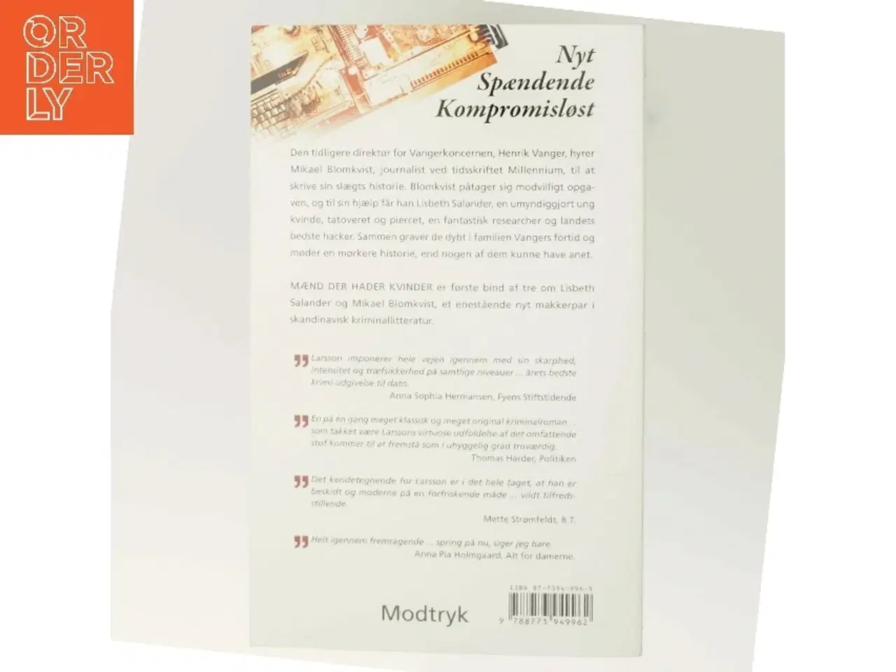 Billede 3 - Mænd der hader kvinder af Stieg Larsson, Stieg Larsson (Bog)