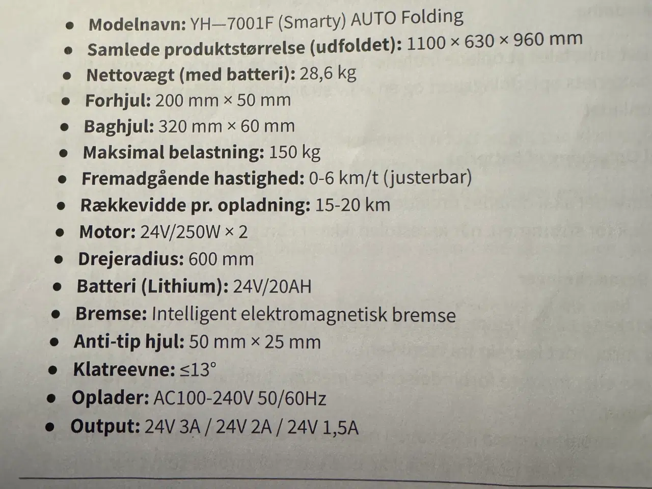 Billede 4 - El-kørestol 