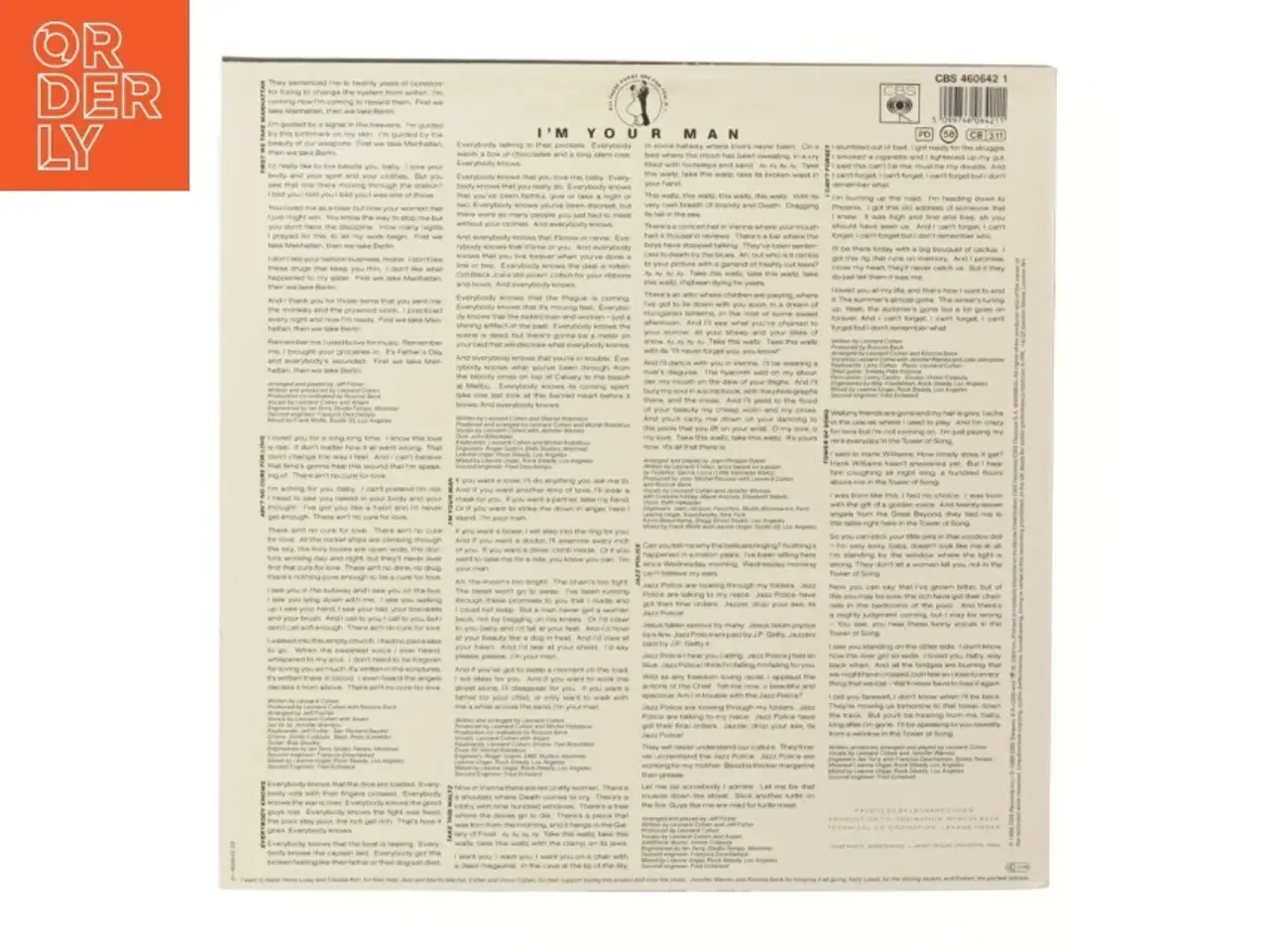 Billede 3 - Leonard Cohen - I&#39;m Your Man album fra Leonard Cohen