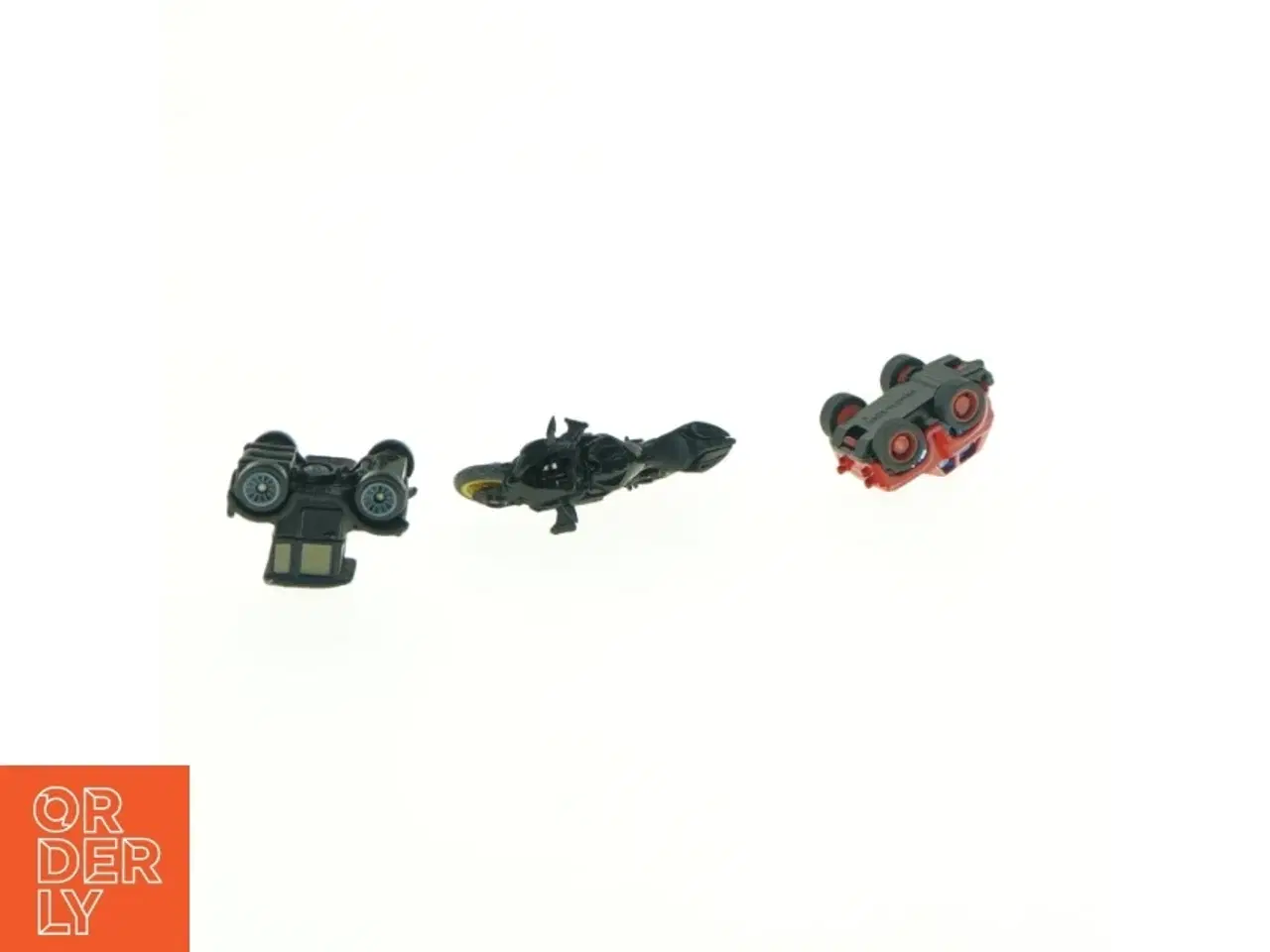 Billede 2 - Små mini legetøjsbiler og motorcykel (str. 3 x 2 cm og 6 x 2 cm)