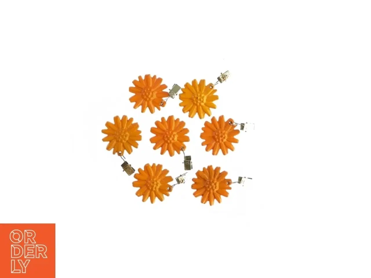 Billede 1 - Blomster klemmer (7 stk) (str. Ø: 5,5 cm)