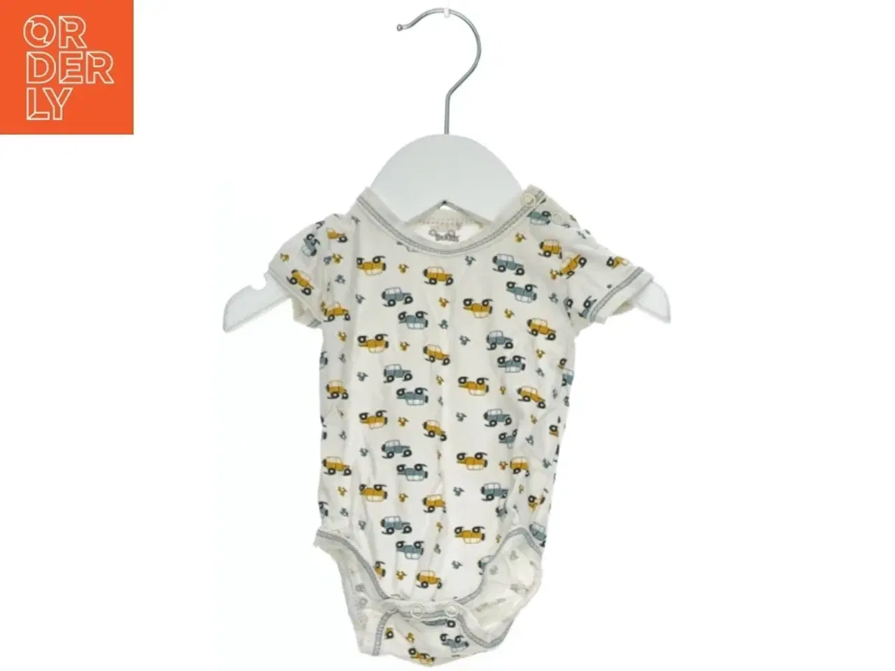 Billede 1 - Kortærmet bodystocking med biltryk fra BeKids (str. 50)