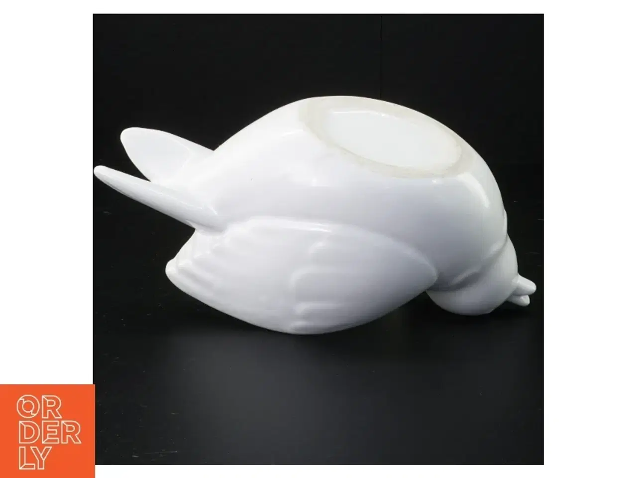 Billede 2 - Dekorativ porcelænsfugl Skål Urtepotte (str. 25 x 14 x 12 cm)