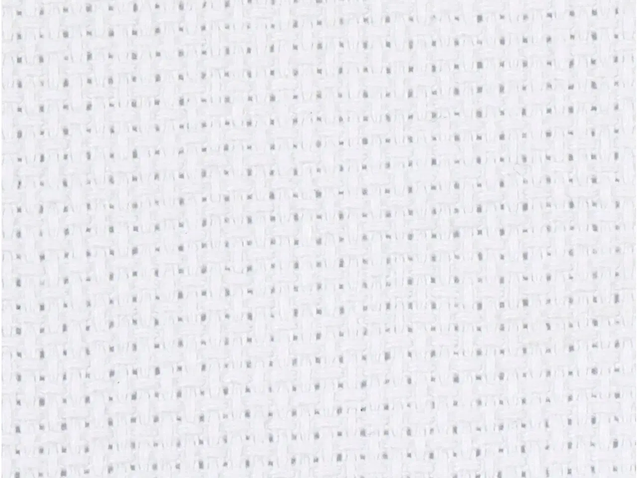 Billede 1 - Aidastof, str. 50x50 cm, 70 tern pr. 10 cm, hvid, 1 stk.