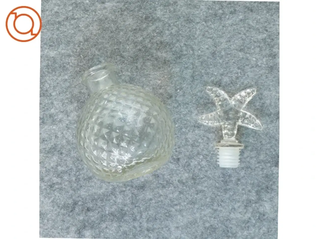 Billede 3 - Glas karaffel flaske med søstjerne prop (str. 20 x 6 cm)