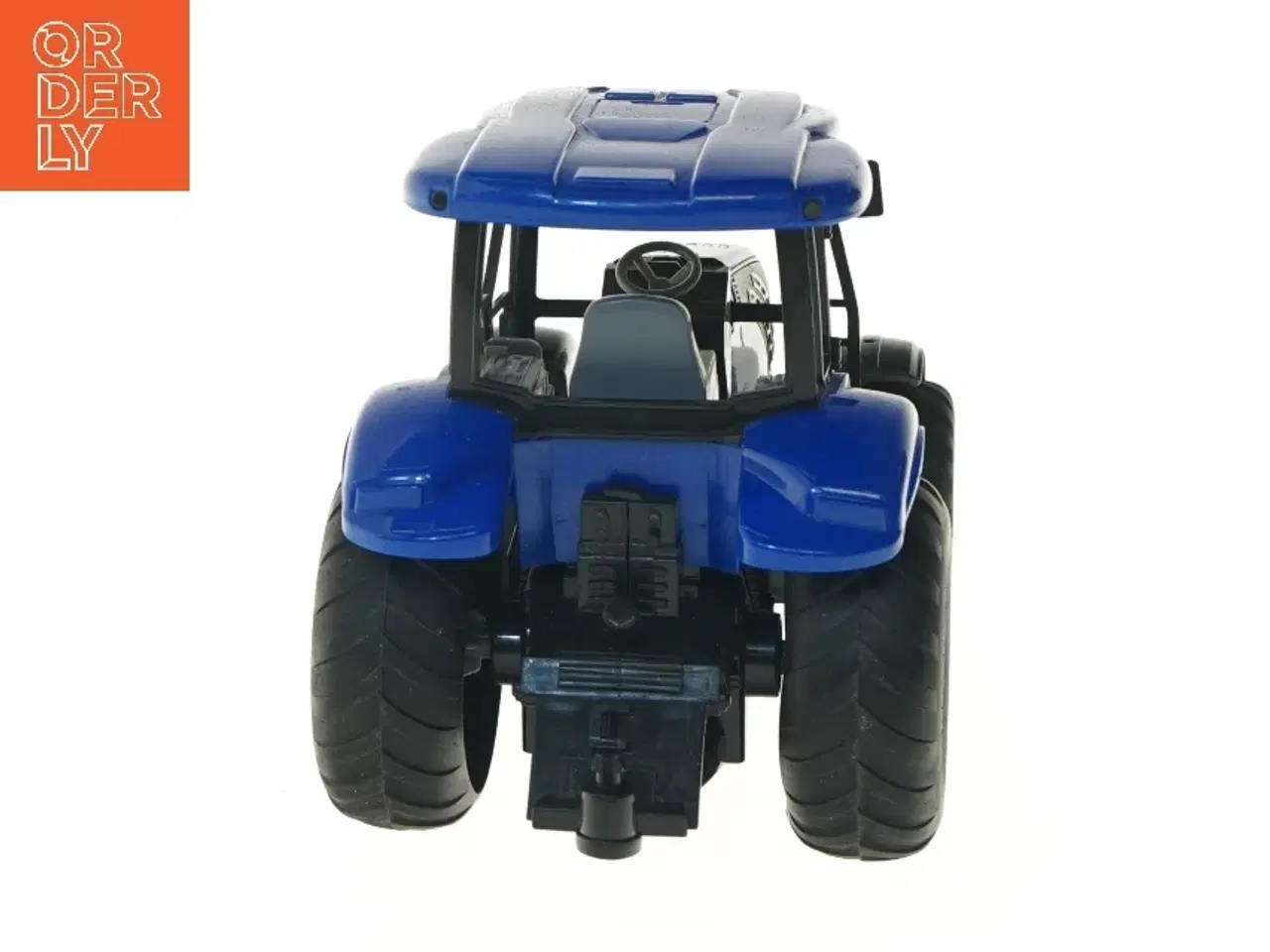 Billede 5 - Lille blå modeltraktor med detaljer (str. 22 cm)