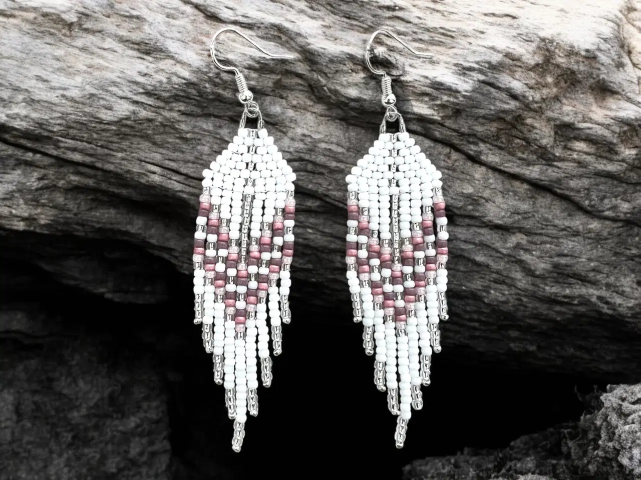 Billede 1 - Grønlandske perle øreringe