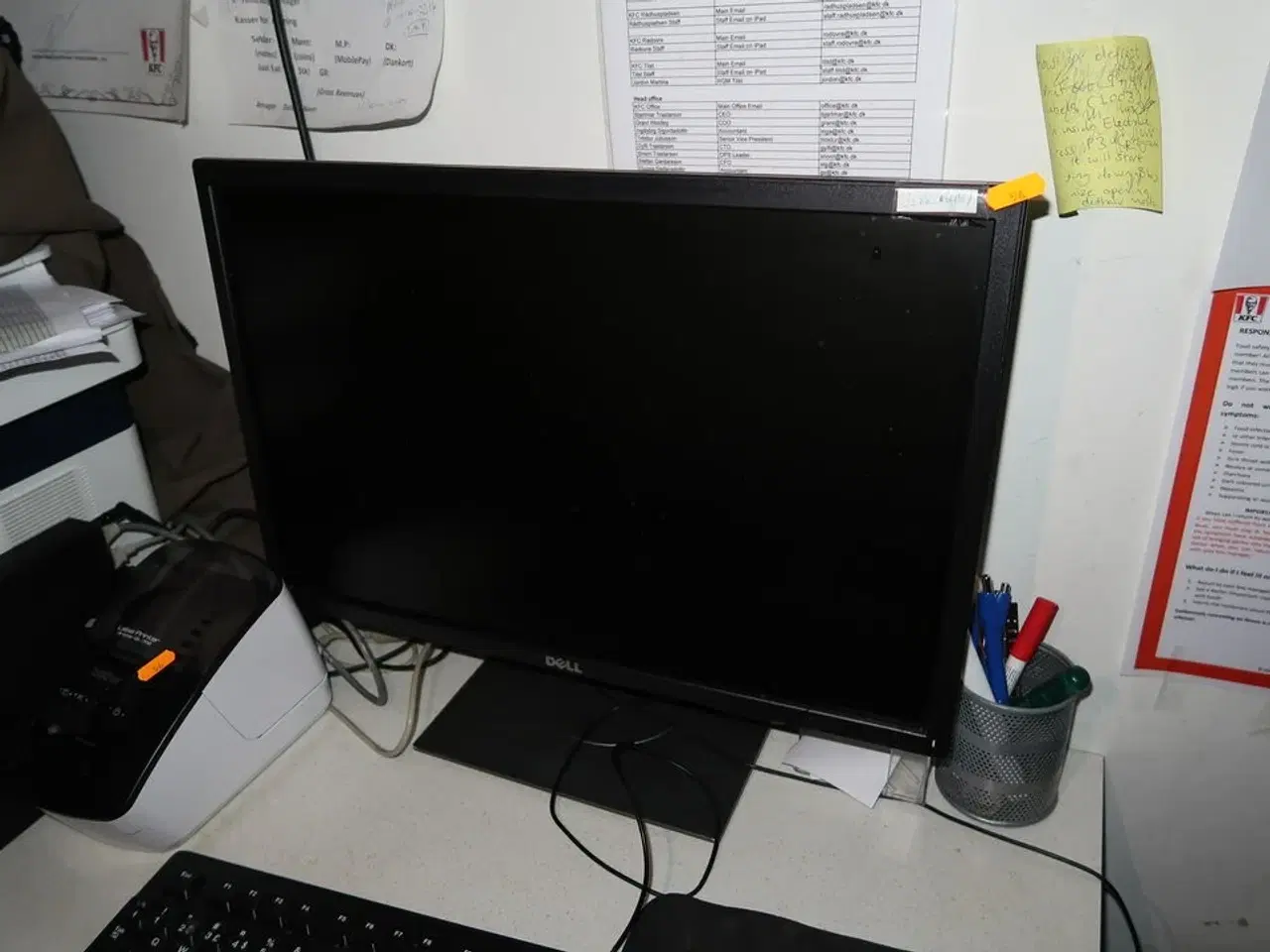 Billede 6 - Computerskærm DELL, labelprinter, computer LENOVO, tastatur, mus m.m.