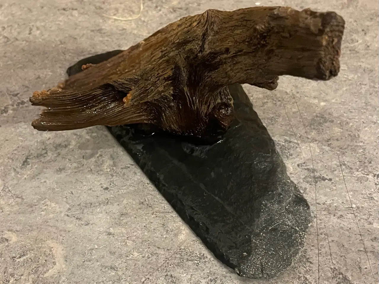 Billede 3 - Dekorationsrod på skifersten til akvarium eller te