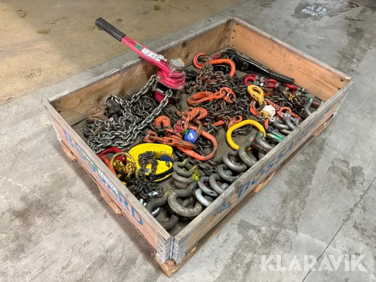 Billede 1 - Løftekæder og kroge - 1 palle
