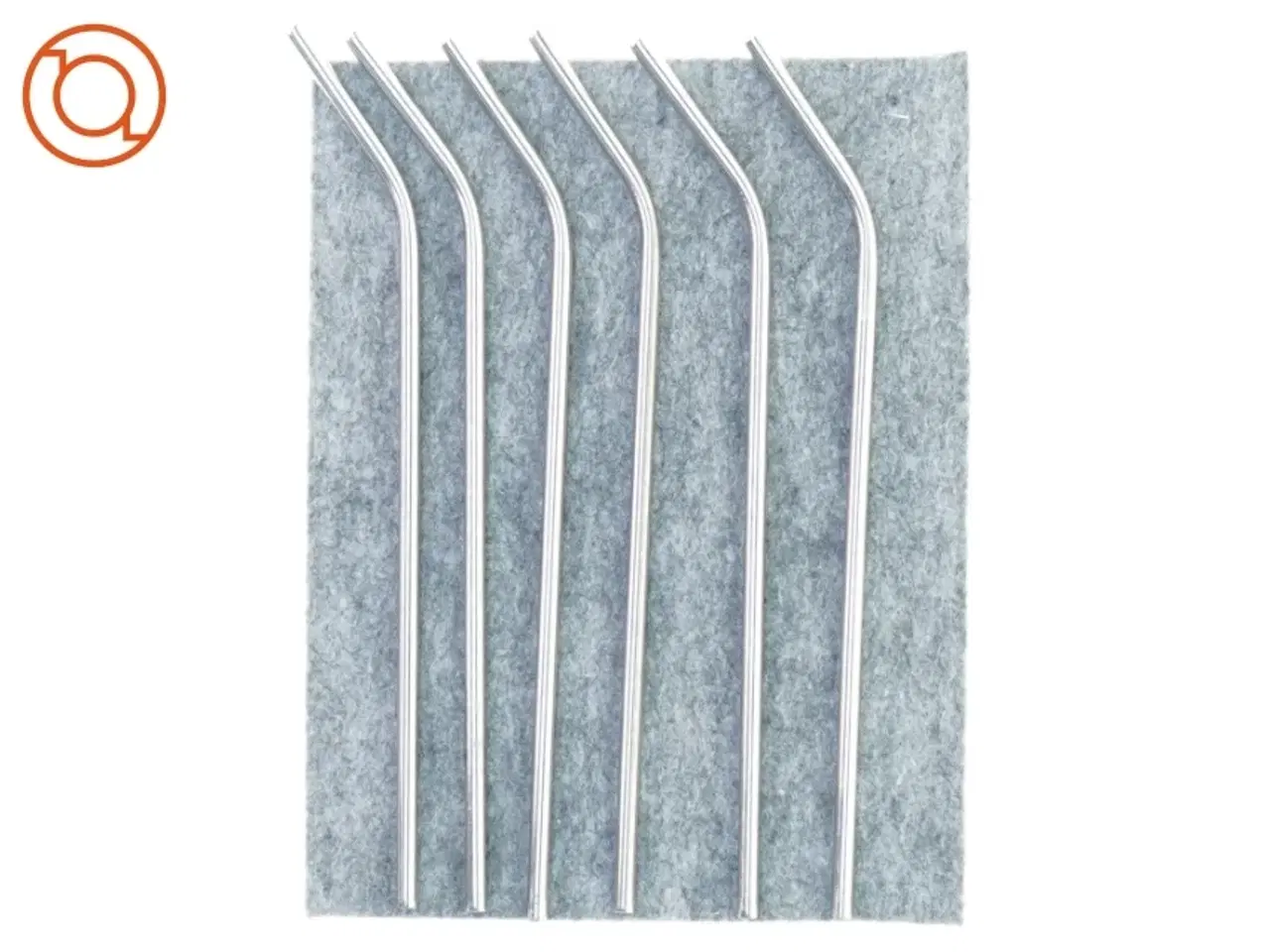 Billede 1 - 6 styks metal sugerør (str. 25 cm)