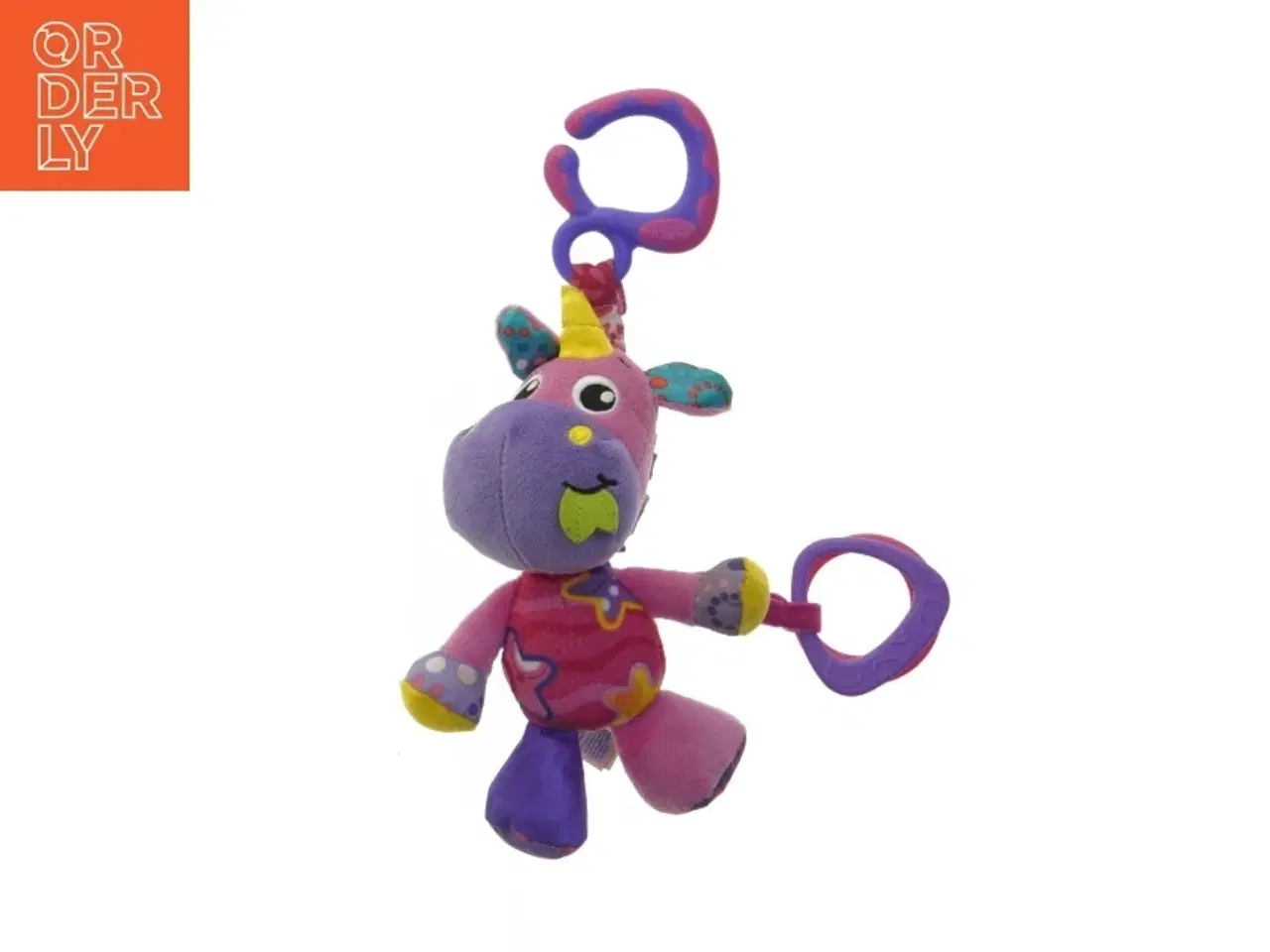 Billede 1 - Unicorn babylegetøj med klips fra Playgro (str. 19 cm)