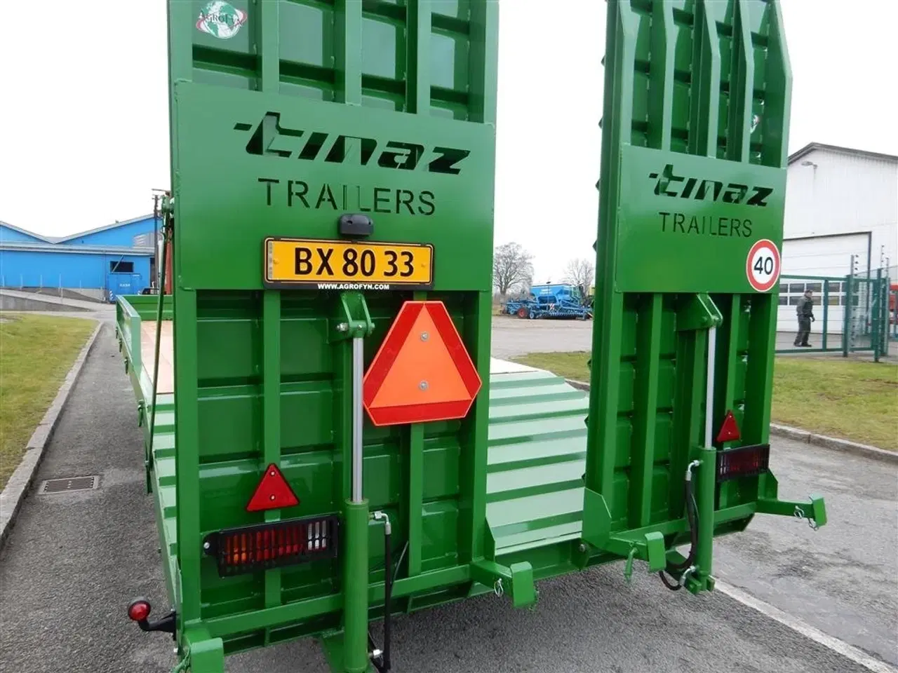 Billede 17 - Tinaz 12 tons maskintrailer med 30 cm sider