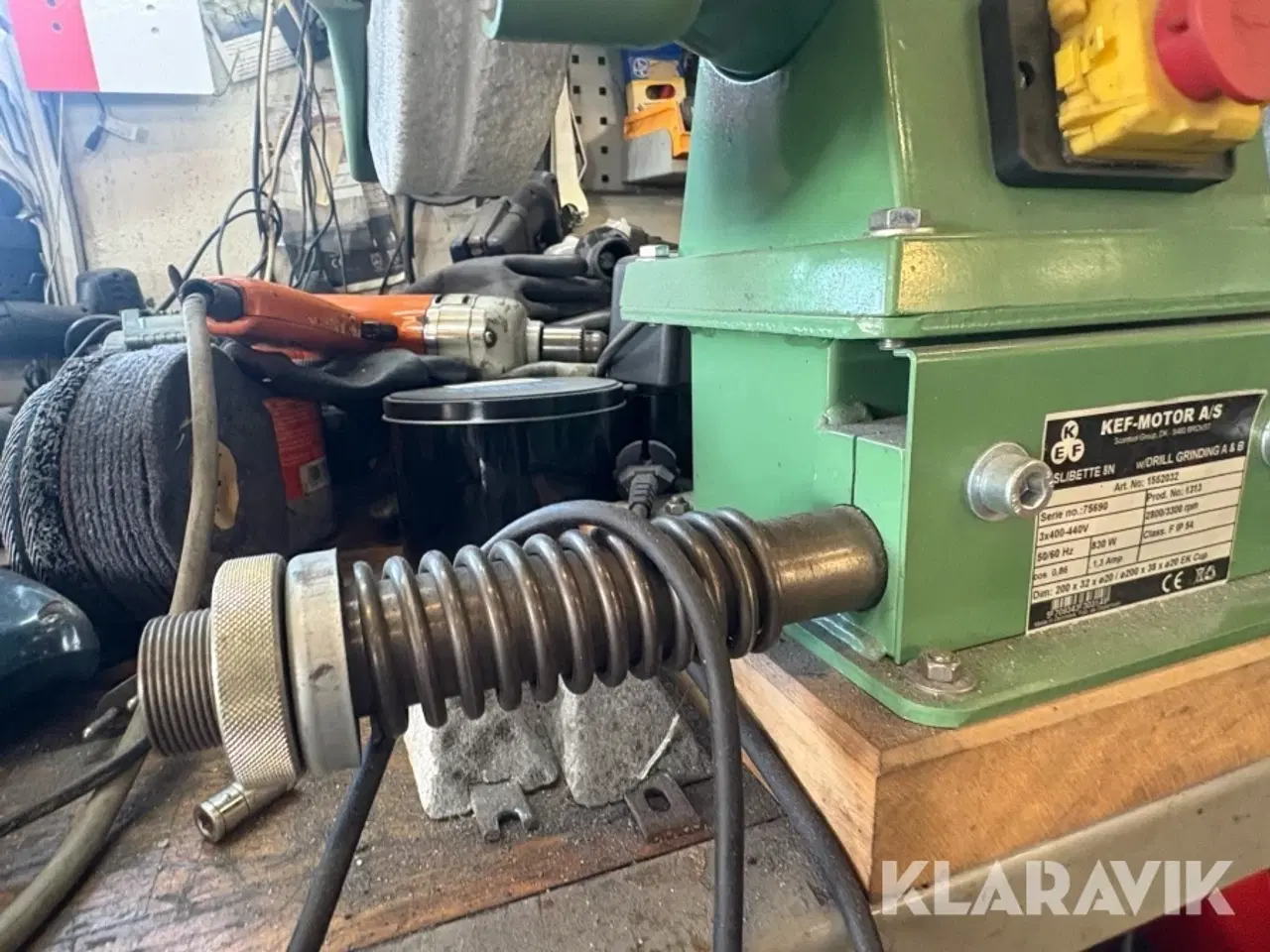Billede 4 - Bænksliber KEF-Motor  Slibette 8N