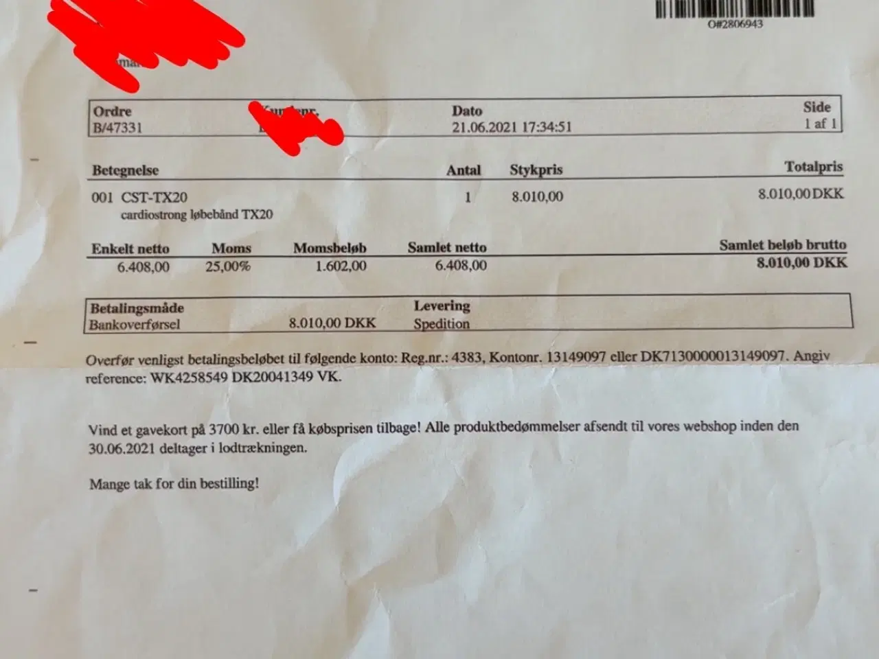 Billede 4 - Cardiostrong TX20 treadmill / løbebånd