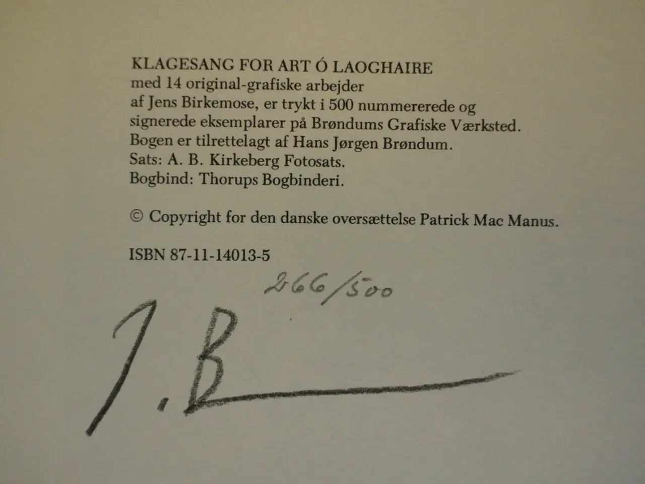 Billede 2 - klagesang for art o laoghaire med grafiske arbejde