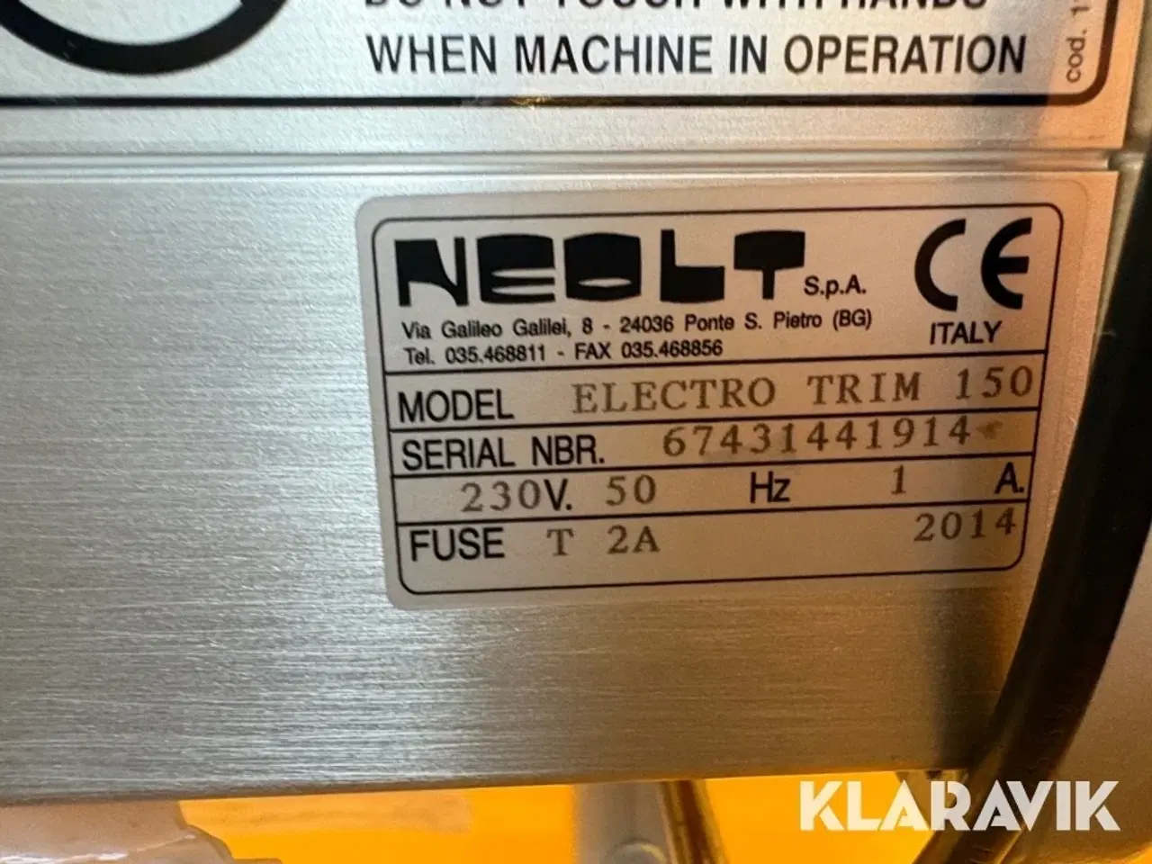 Billede 2 - Skæremaskine Neolt Electro Trim 150