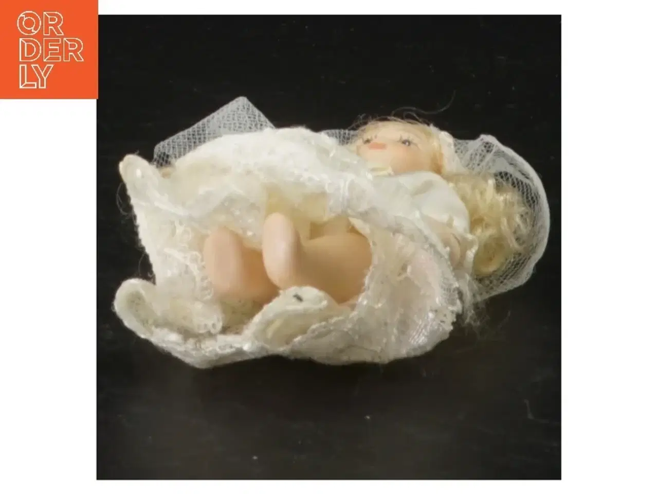 Billede 2 - Vintage stofdukke i brudekjole