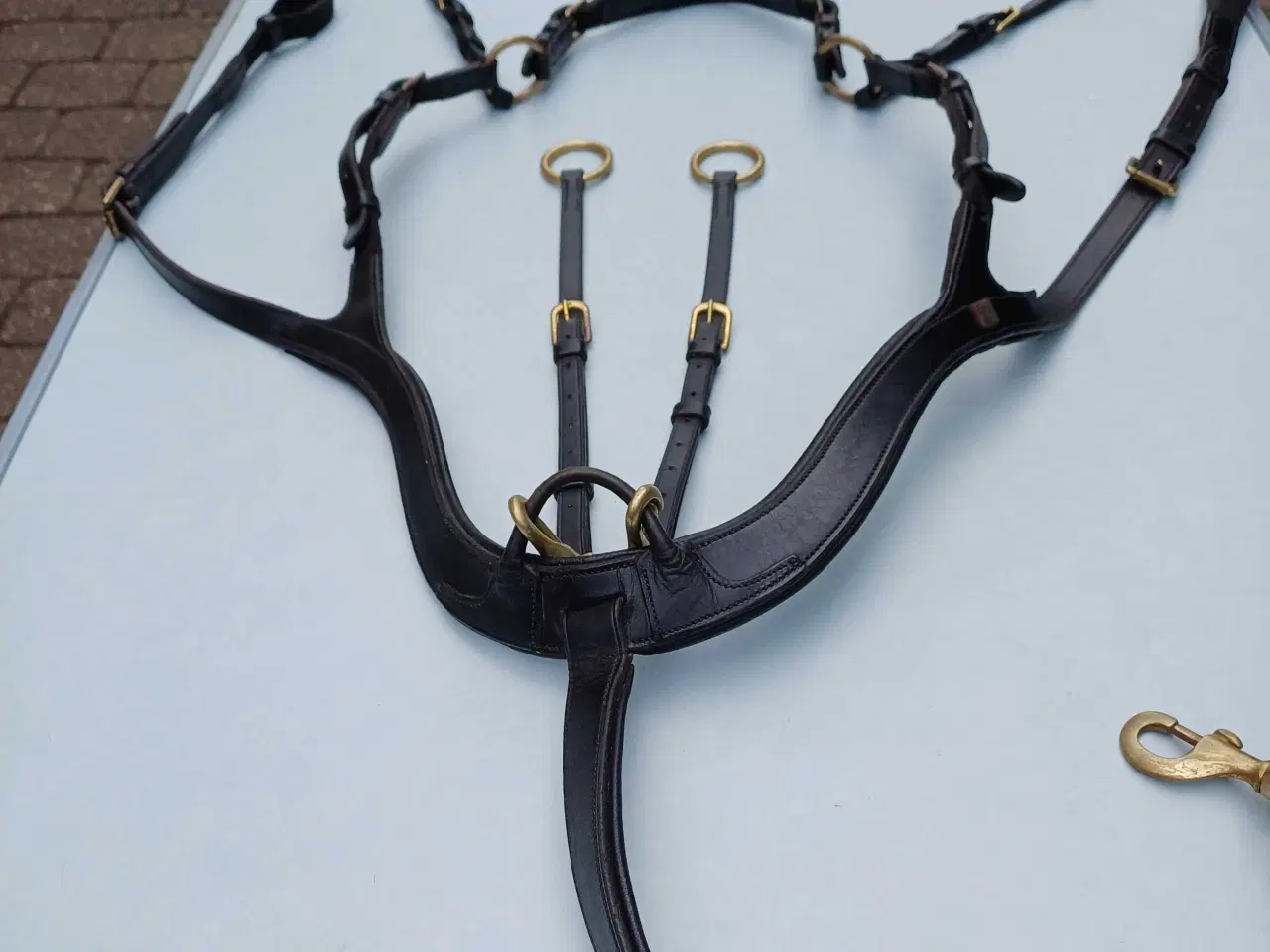 Billede 1 - Fortøj m martingal str cob sort læder