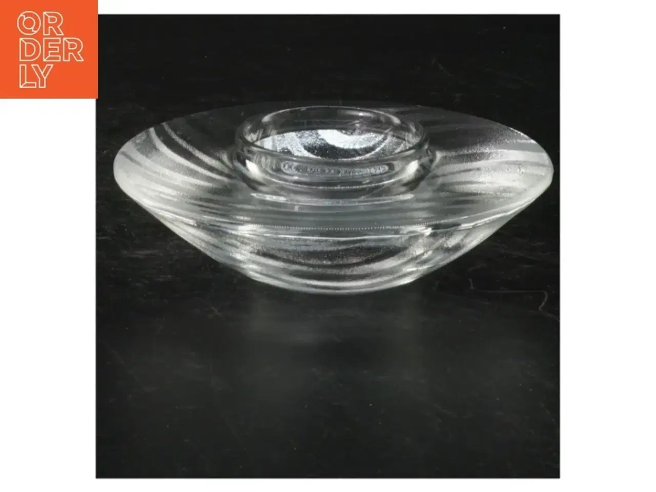 Billede 1 - Glas fyrfadslysestage (str. A 23 cm)