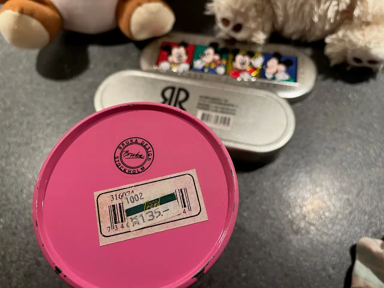 Billede 5 - Plysbamse, sparebøsse, Uglebamse og penalhus