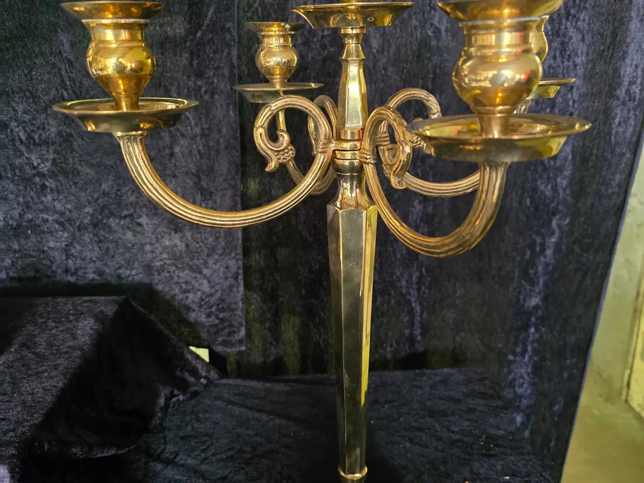 Billede 1 - 5 armet Lysestager . 55 cm høje