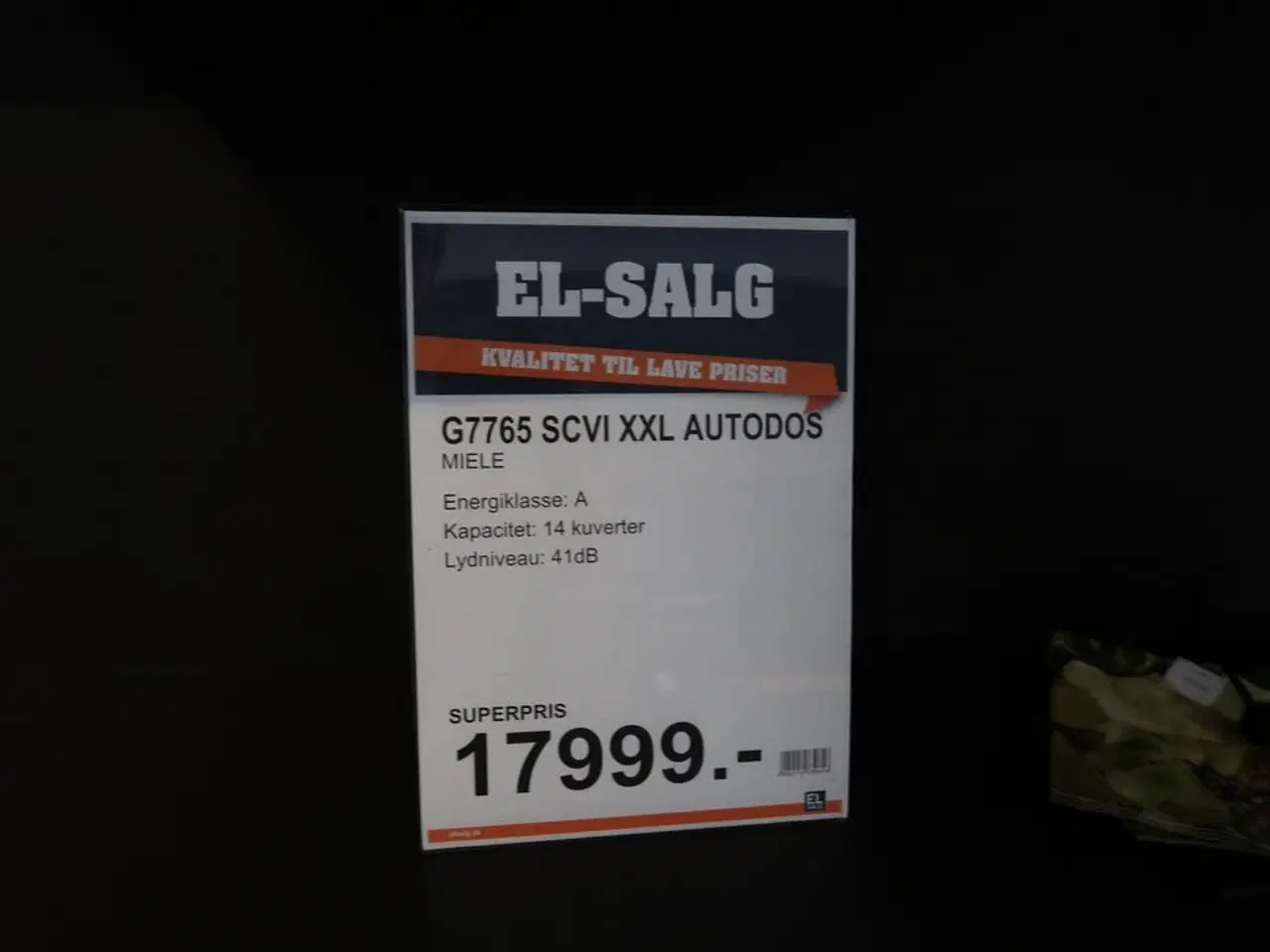Billede 7 - Indbygningsopvaskemaskine MIELE G7765 SCVI XXL AUTODOS