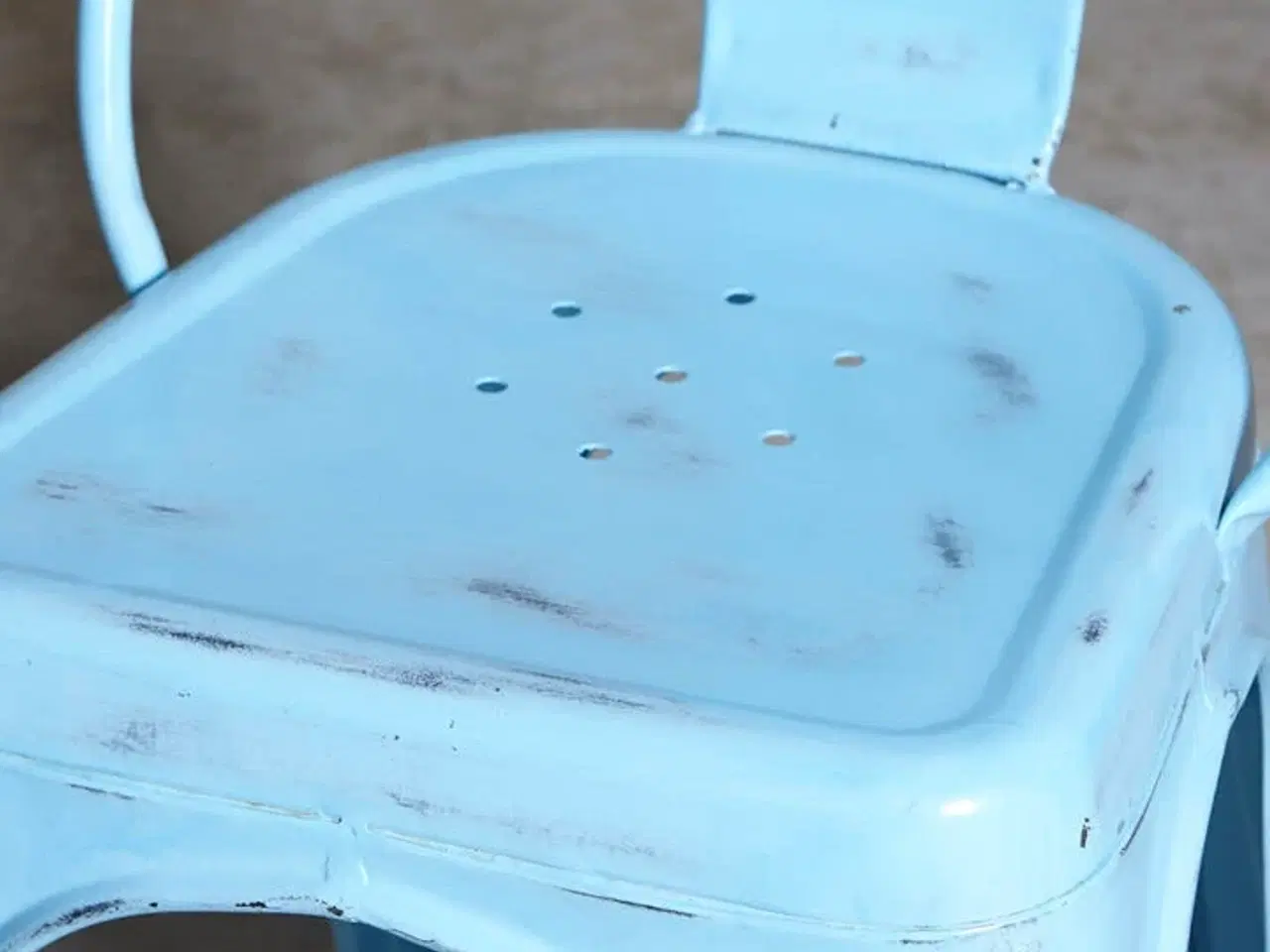 Billede 4 - 4 stk. Nye Jernstole i light blue