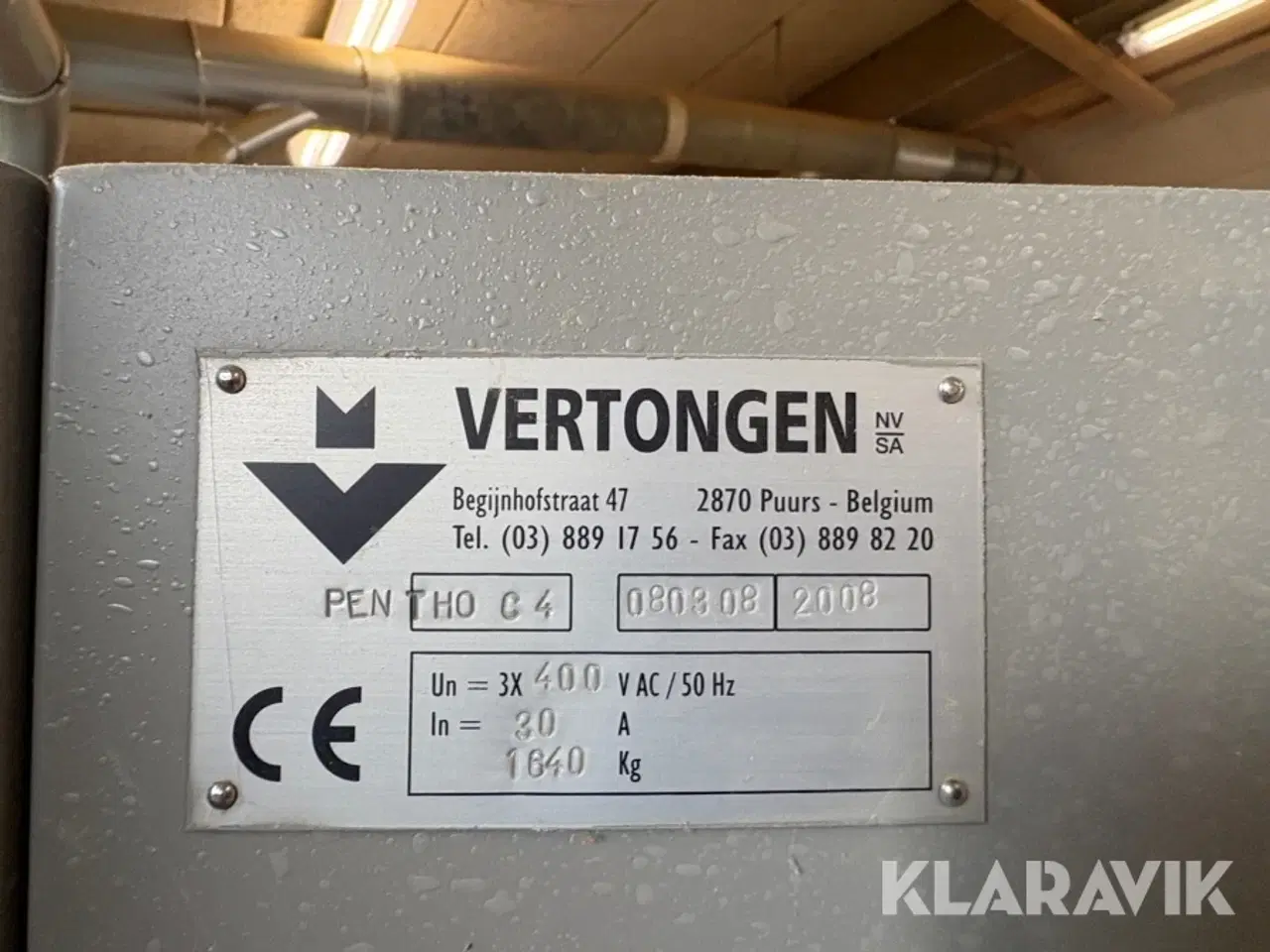 Billede 12 - Tappemaskine Vertongen Pentho C3