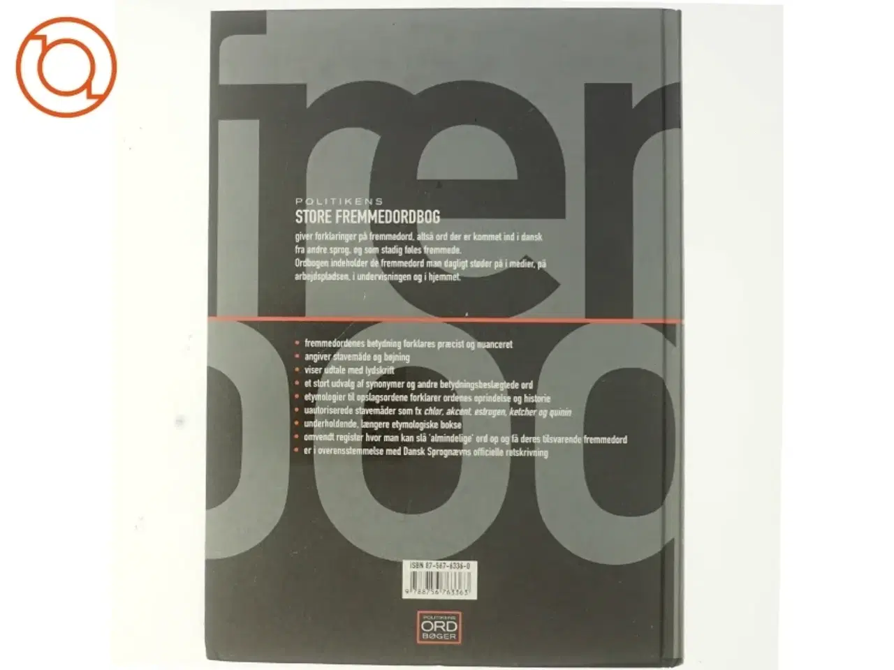 Billede 3 - Politikens store fremmedordbog af Pernille Neergaard-Dibbern (Bog)