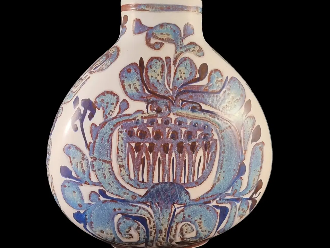 Billede 1 - Royal Copenhagen fajance vase model 427-3114